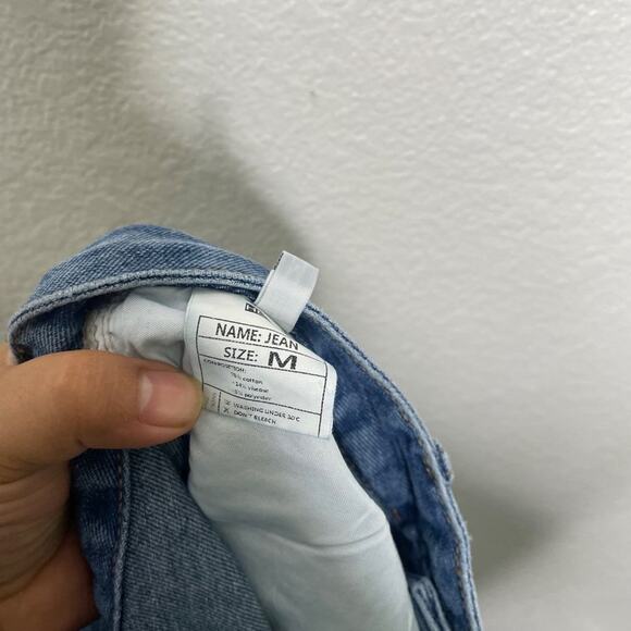 HDLTE Womens Jeans Size 29 Denim Blue Medium Wash High Rise Straight Leg - Picture 3 of 14